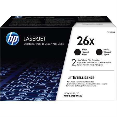 Cartouches de toner à haut rendement HP 26X