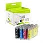 Compatible Ink Jet Cartridge (Alternative to Brother LC51) Package of 4 black, cyan, magenta and yellow