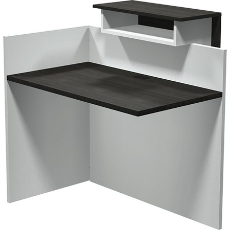 Return for reception desk 42'' grey dusl