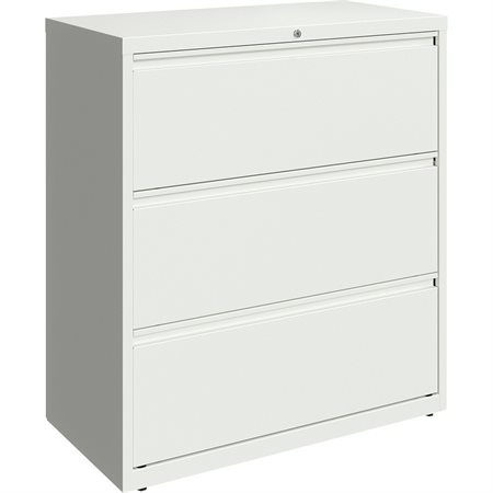 Classeur latéral 3 tiroirs. 36 x 19 x 40 po. H. 153 lbs. blanc