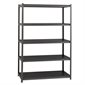 Riveted Steel Shelving 5-shelves 48 x 18 x 72 in. H.