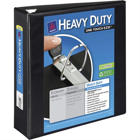 Heavy-Duty Presentation Binder Black 3 in.