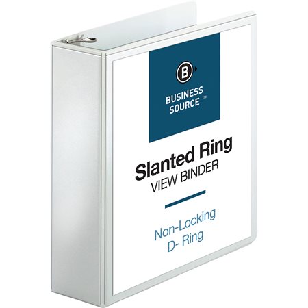 Slant Ring View Binder 3 in. white