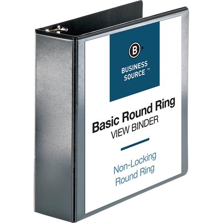 Presentation Round Ring View Binder 3 in. black