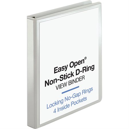 Heavy-Duty Easy Open™ View Binder 1 in. white