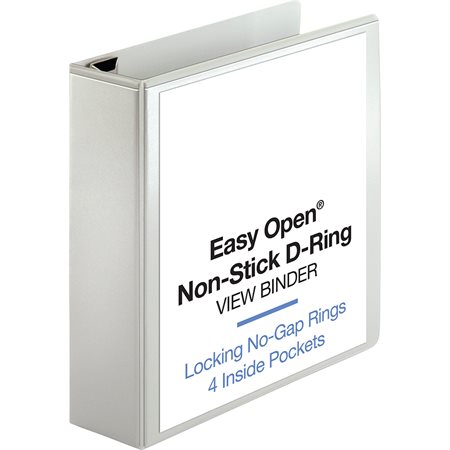 Heavy-Duty Easy Open™ View Binder 3 in. white