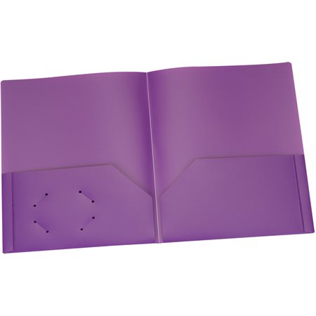 Couverture de présentation en Poly Sans attaches. Capacité de 100 feuilles mauve