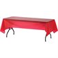 Jupe de table jetable Genuine Joe Rectangle - 54 po x 108 po rouge