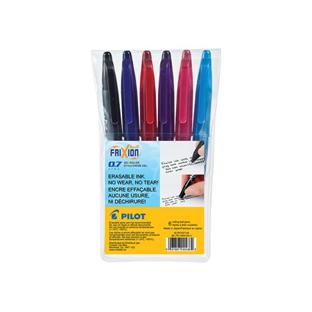 Stylo à bille roulante effaçable FriXion® Ball Paquet de 6 variées