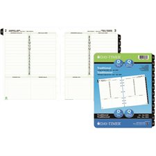 Folio Size Refills and Accessories (2025) Dated refills -bilingual 1 day/page