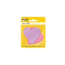 Feuillets spéciaux Post-it® coeur