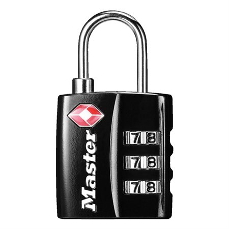 Travel Combination Padlock Black