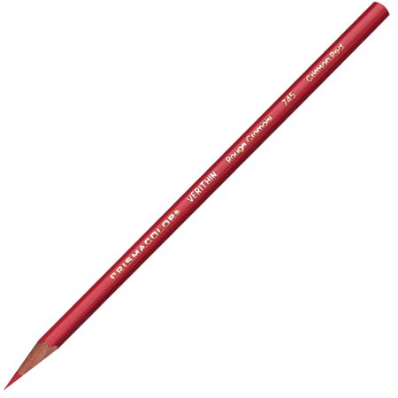 Verithin Wooden Markeing Pencil Box of 12 crimson red