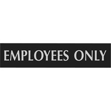 Enseigne d'identification Century anglais Employees only