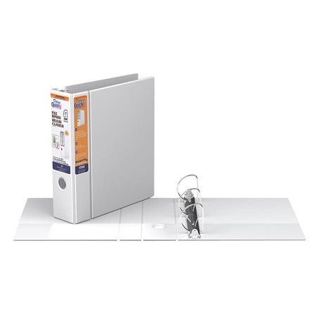 Deluxe QuickFit® Heavy-Duty File Binder 3 in. white