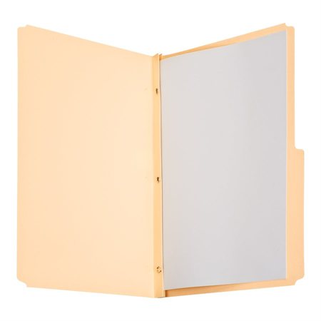 Presentation file folder with 3 fasteners