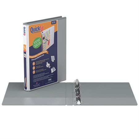 QuickFit® Presentation Binder 5 / 8 in. grey