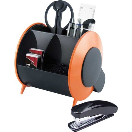 Organisateur de bureau pivotant Avandium orange / noir