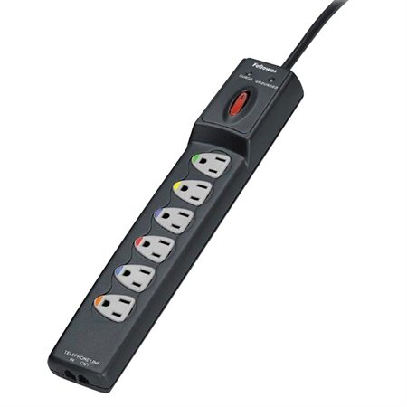 Surge Protector 4' cord - 6 outlets 900 joules