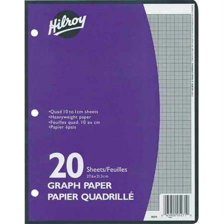 Quadruled Millimetric Loose Leaf Sheets