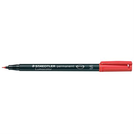 Lumocolor® Permanent Marker Super fine. 0.4 mm red