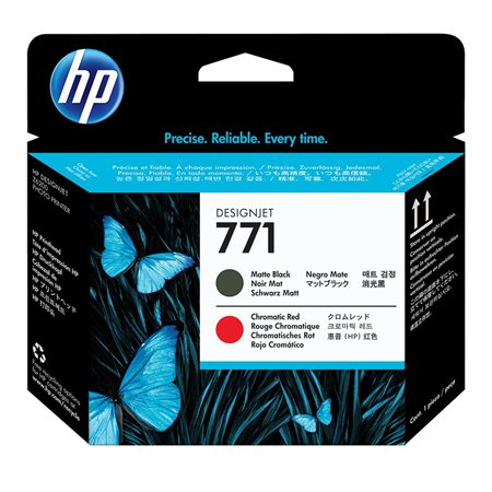 HP 771 Printheads matte black / red