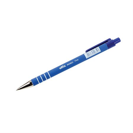 Stylo à bille rétractable Offix® Pointe moyenne bleu