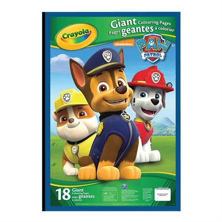 Bloc à colorier géant Paw Patrol