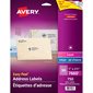 Étiquettes d'adresse transparentes Easy Peel® 1 x 2-5 / 8"  (750)