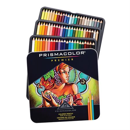 Crayons de couleur Premier® boîte de 72