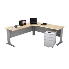 Titan Corner Workstation maple