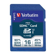 Carte mémoire Pro UHS-1 16 Go SDHC