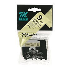 M / MK Printing Tape Cassette 12 mm black on gold