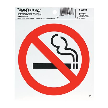 No smoking Sign 3 x 3”