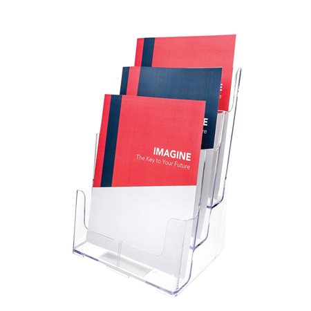 Support pour documentation Docuholder™ Pour revues. 3 comp. 9-1 / 2 x 6-1 / 4 x 12-5 / 8”H.