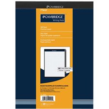 Cambridge® Office Pad Letter. Quadruled, 4 sq./in., 80 sheets. white