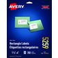 Easy Peel® White Rectangle Labels Package of 25 sheets 4 x 1-1 / 2"  (350)