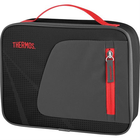 LUNCH BOX RECT.BLACK / RED