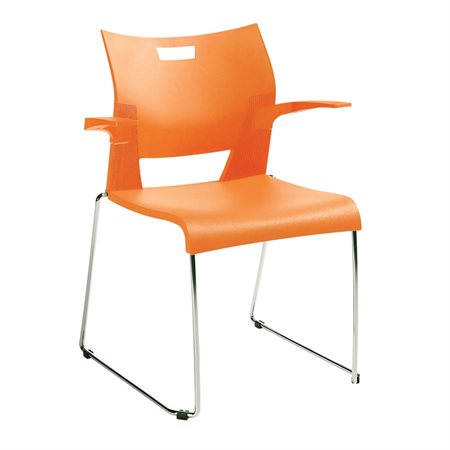 Chaise empilable Duet™ Avec Bras orange