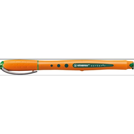 STYLO BILLE ROUL.STABILO 0.5mm VERT