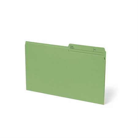 Chemise à dossier réversible Format lettre vert