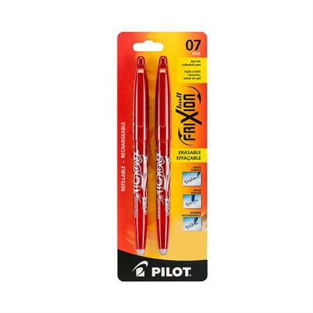 Stylo à bille roulante effaçable FriXion® Ball Paquet de 2 rouge