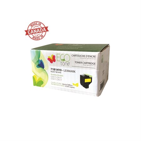 Remanufactured Toner Cartridge (Alternative to Lexmark 71B1H) yellow