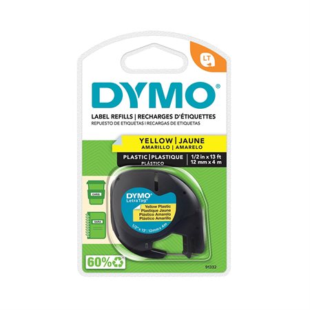 LetraTag Printing Ribbon Plastic yellow