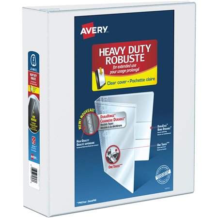 Heavy-Duty Presentation Binder White 3 in.