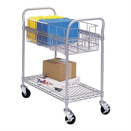 Mail Cart 26-3 / 4 x 18-3 / 4 x 38-1 / 2"H - 75 folders