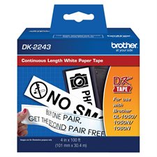 QL-1050/1050N/1060N labels 4" x 30 m tape