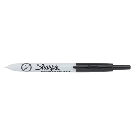 Retractable Permanent Marker Fine point black