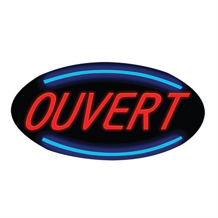 Enseigne lumineuse DEL ouvert