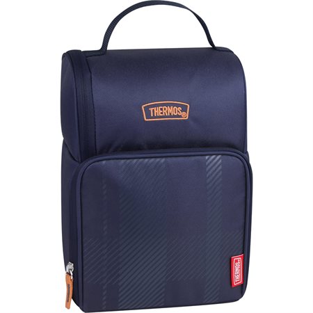 Dual Plaid Lunch Box navy blue